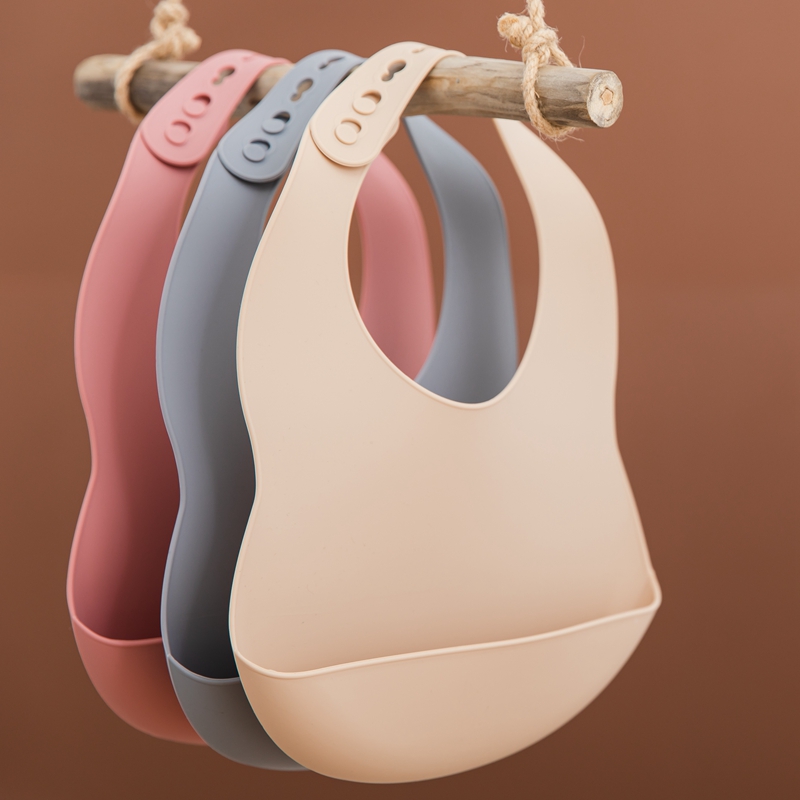 Silicone Baby Bibs - 0-3 lat śliniak dla niemowląt silikon