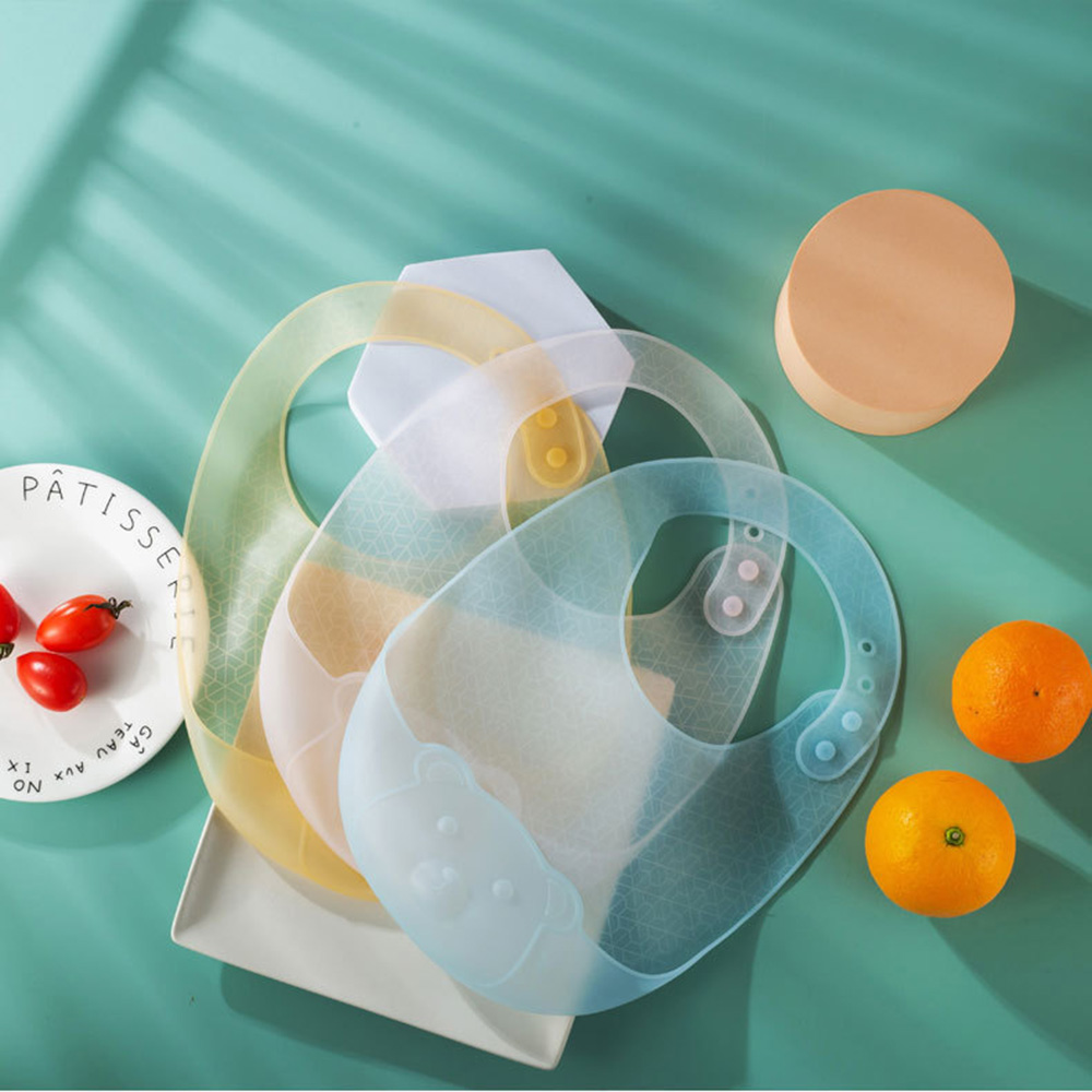 Silicone Baby Bibs - Śliniak do jedzenia dla niemowląt, śliniak