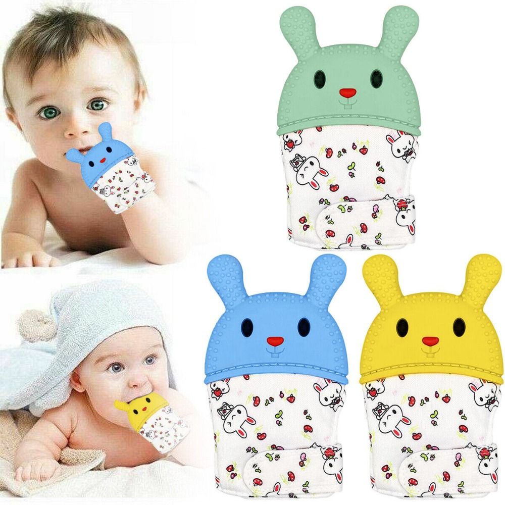 Teething Mitten Baby - Uroczy silikonowy gryzak dla niemowląt, bezpieczny