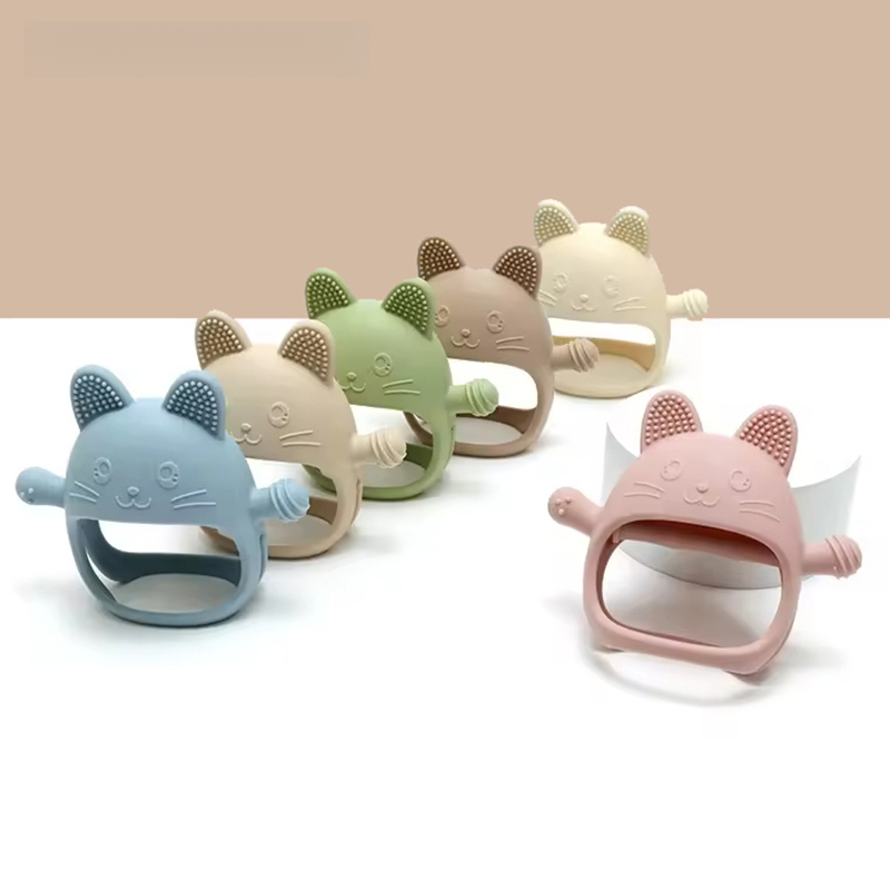 Teething Mitten Baby - 1 szt. Silikonowe gryzaki dla niemowląt