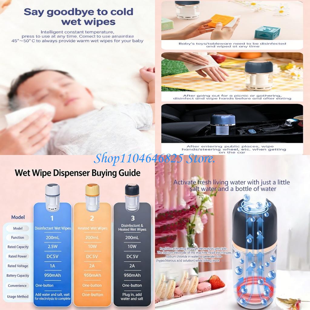 Baby Wipe Warmer - Przenośny podgrzewacz do chusteczek dla niemowląt