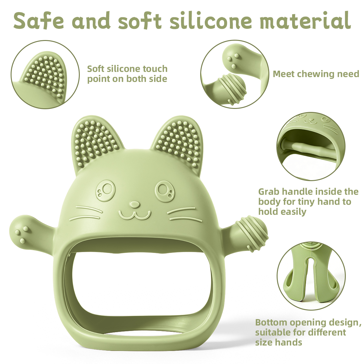 Teething Mitten Baby - Gryzak dla niemowląt Rękawiczki dla piskląt