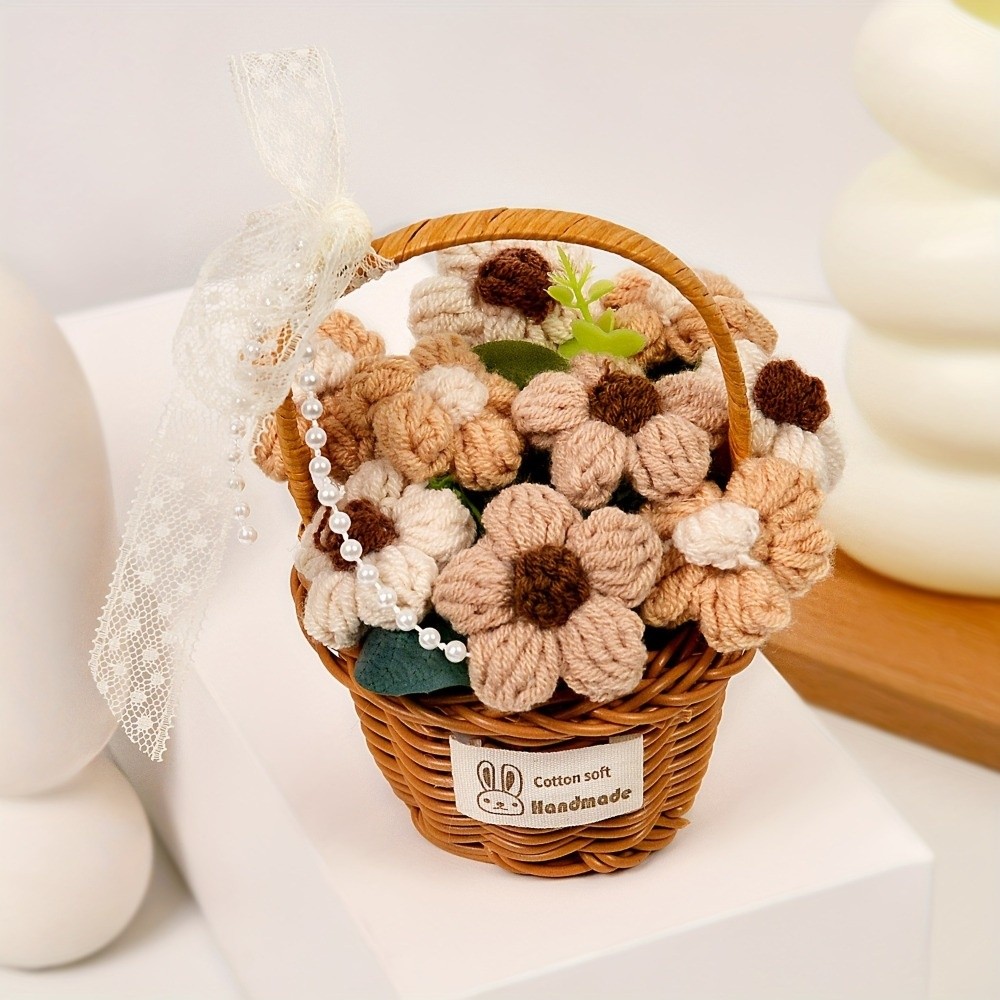 Ręcznie Robione Kwiaty z Włócz – Baby Products Basket recenzja i cena