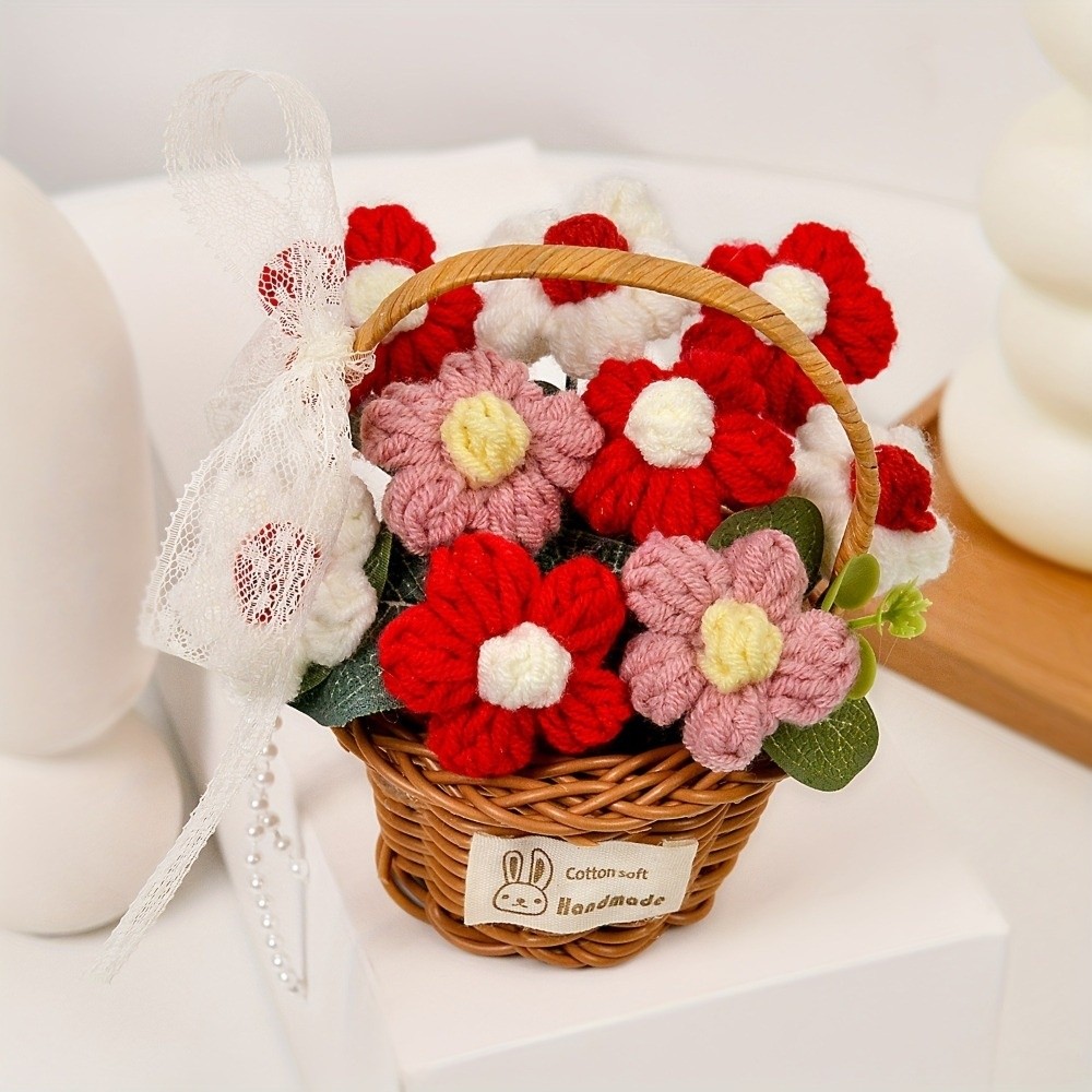 Ręcznie Robione Kwiaty z Włócz – Baby Products Basket recenzja i cena