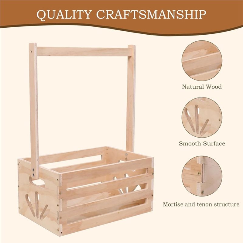 Drewniany kosz na prezenty na  – Baby Products Gift Baskets recenzja i cena