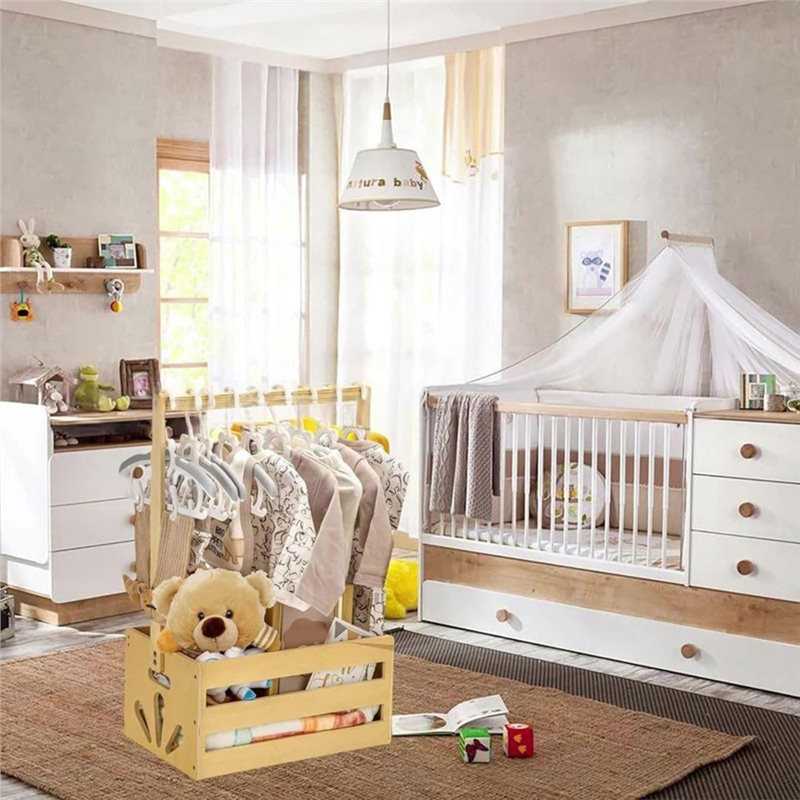 Drewniany kosz na prezenty na  – Baby Products Gift Baskets recenzja i cena