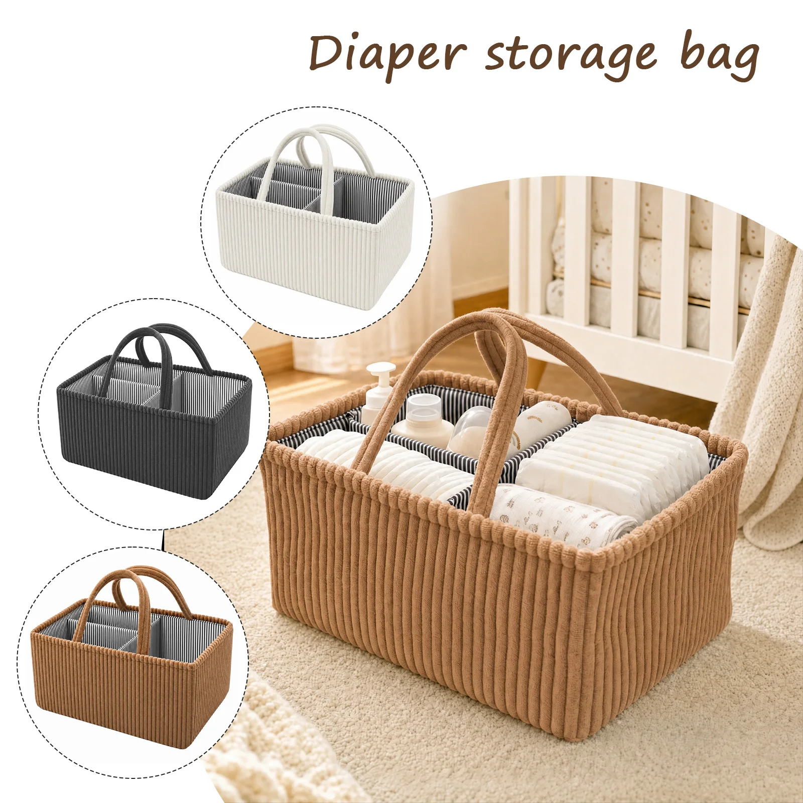 Organizer na pieluchy dla niem – Baby Products Basket recenzja i cena