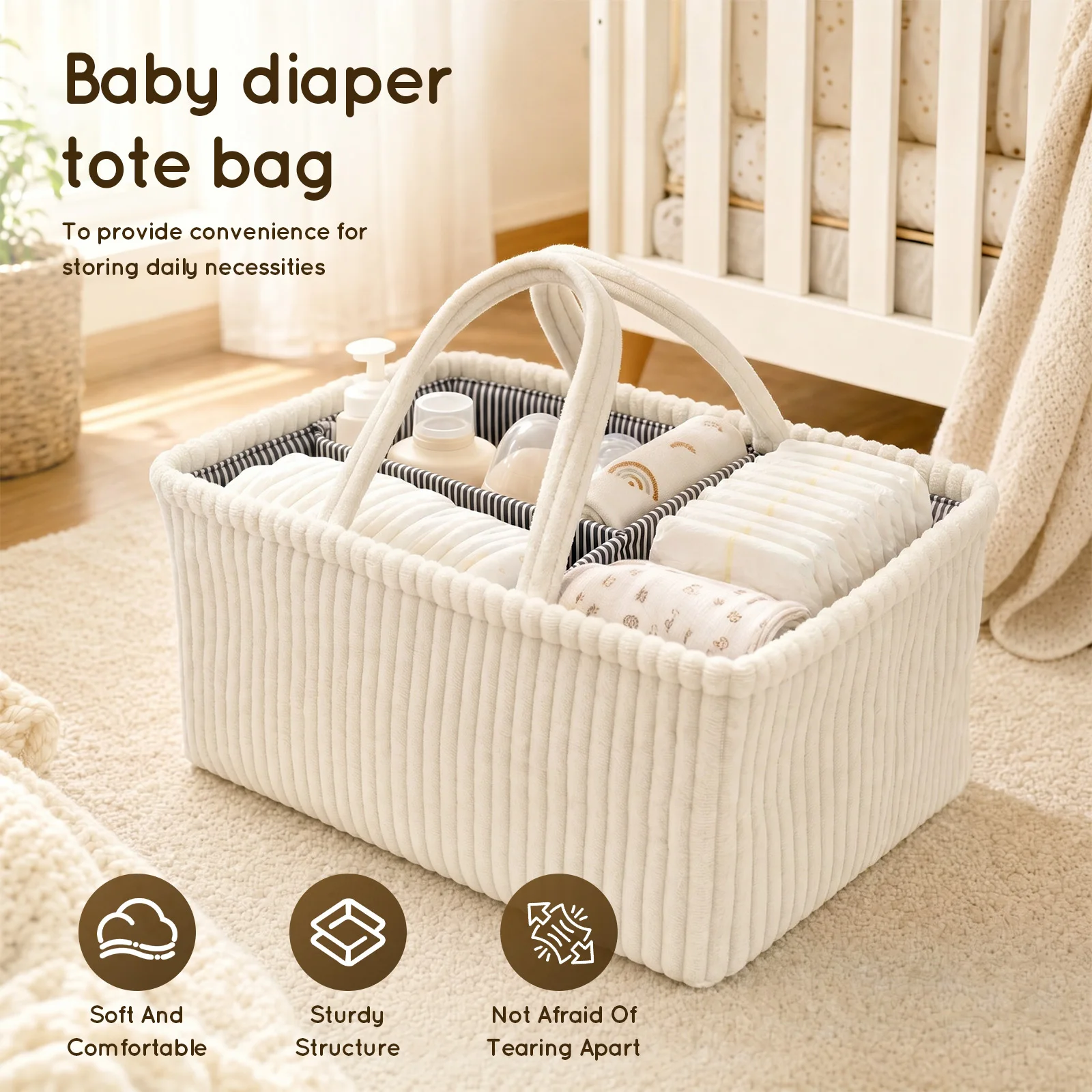 Organizer na pieluchy dla niem – Baby Products Basket recenzja i cena