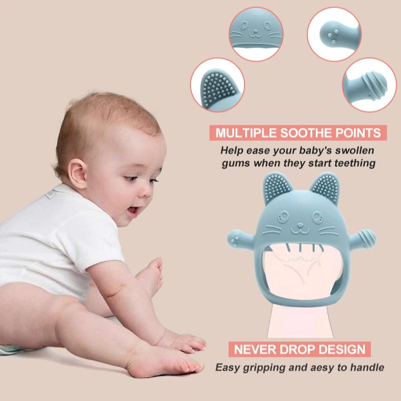 1PC Silikonowe gryzaki dla nie – Teething Mitten Baby recenzja i cena