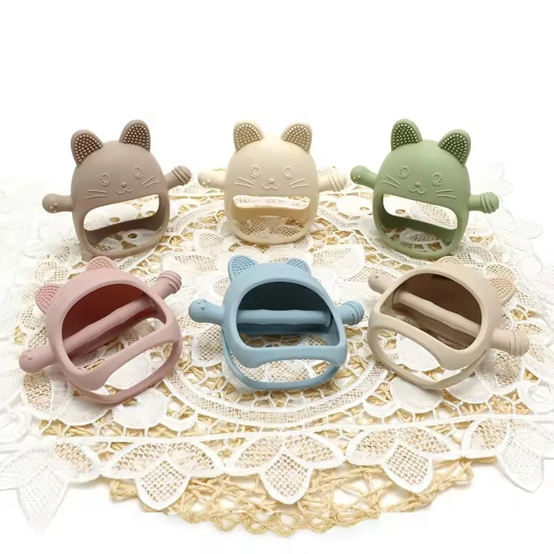 1 szt. Silikonowe gryzaki dla  – Teething Mitten Baby recenzja i cena