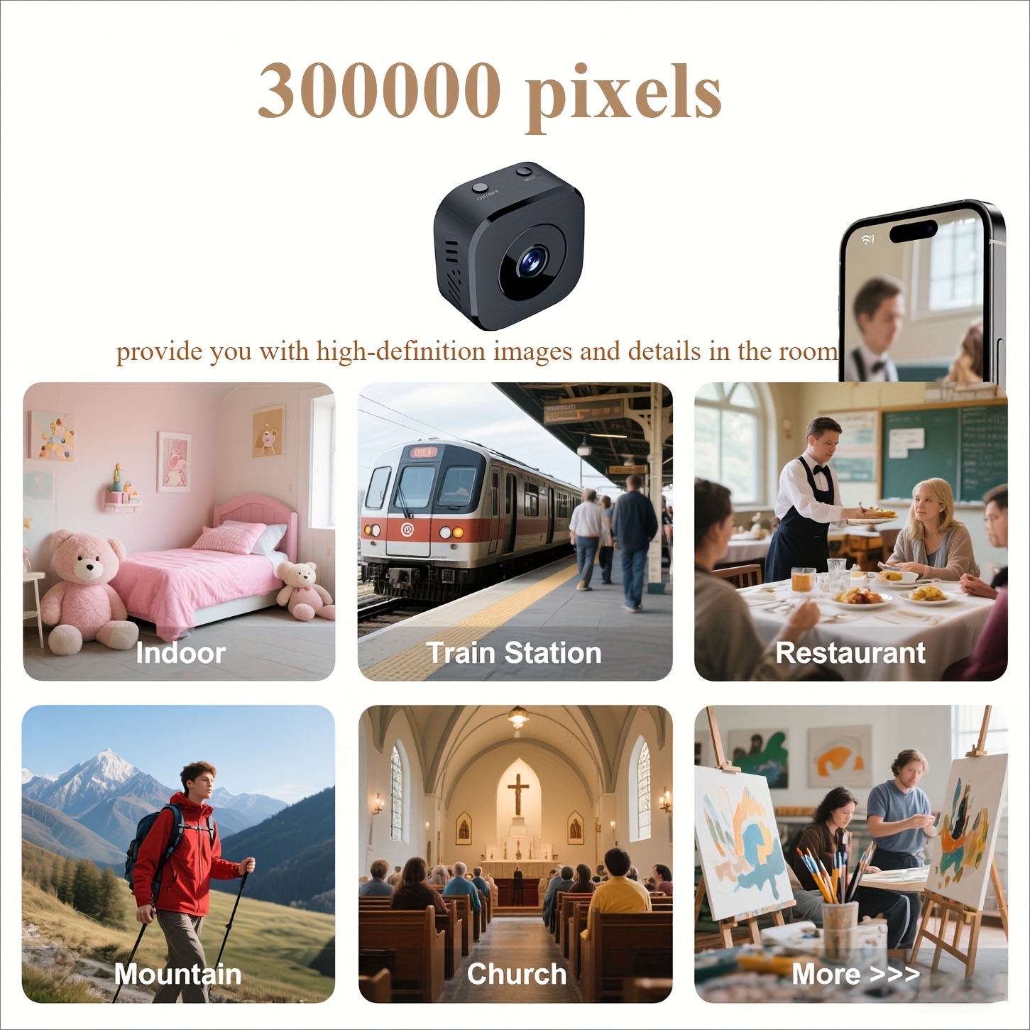 Miniaturowa kamera WiFi HD 108 – Baby Monitor Sensor recenzja i cena
