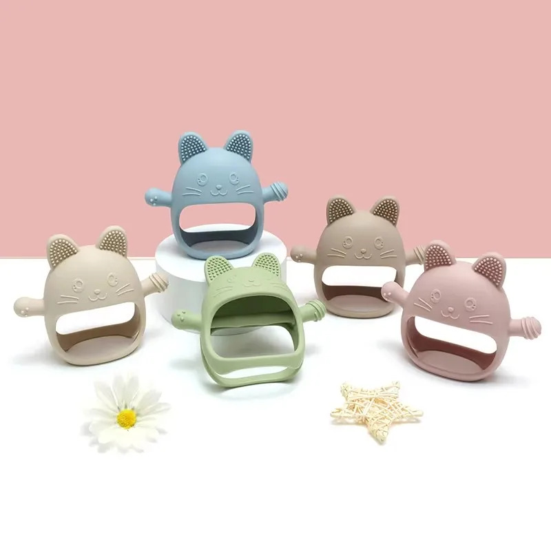 1 szt. Silikonowe gryzaki dla  – Teething Mitten Baby recenzja i cena