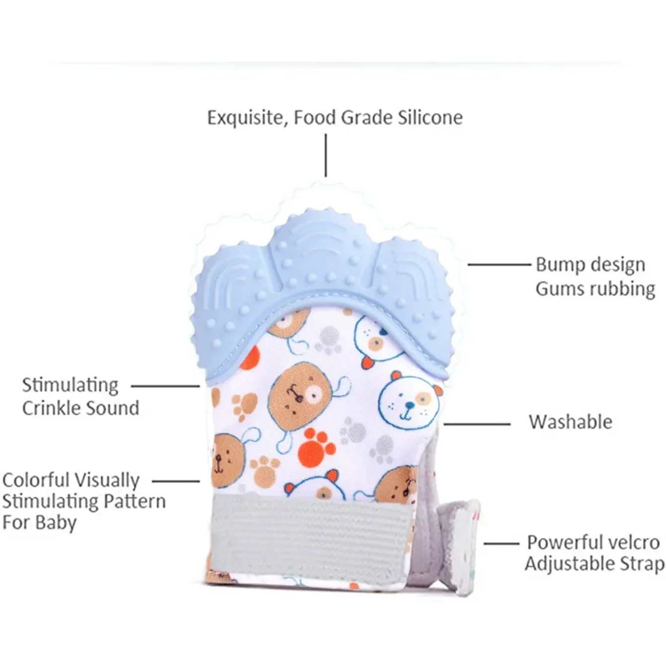 Rękawica gryzak dla niemowląt, – Teething Mitten Baby recenzja i cena