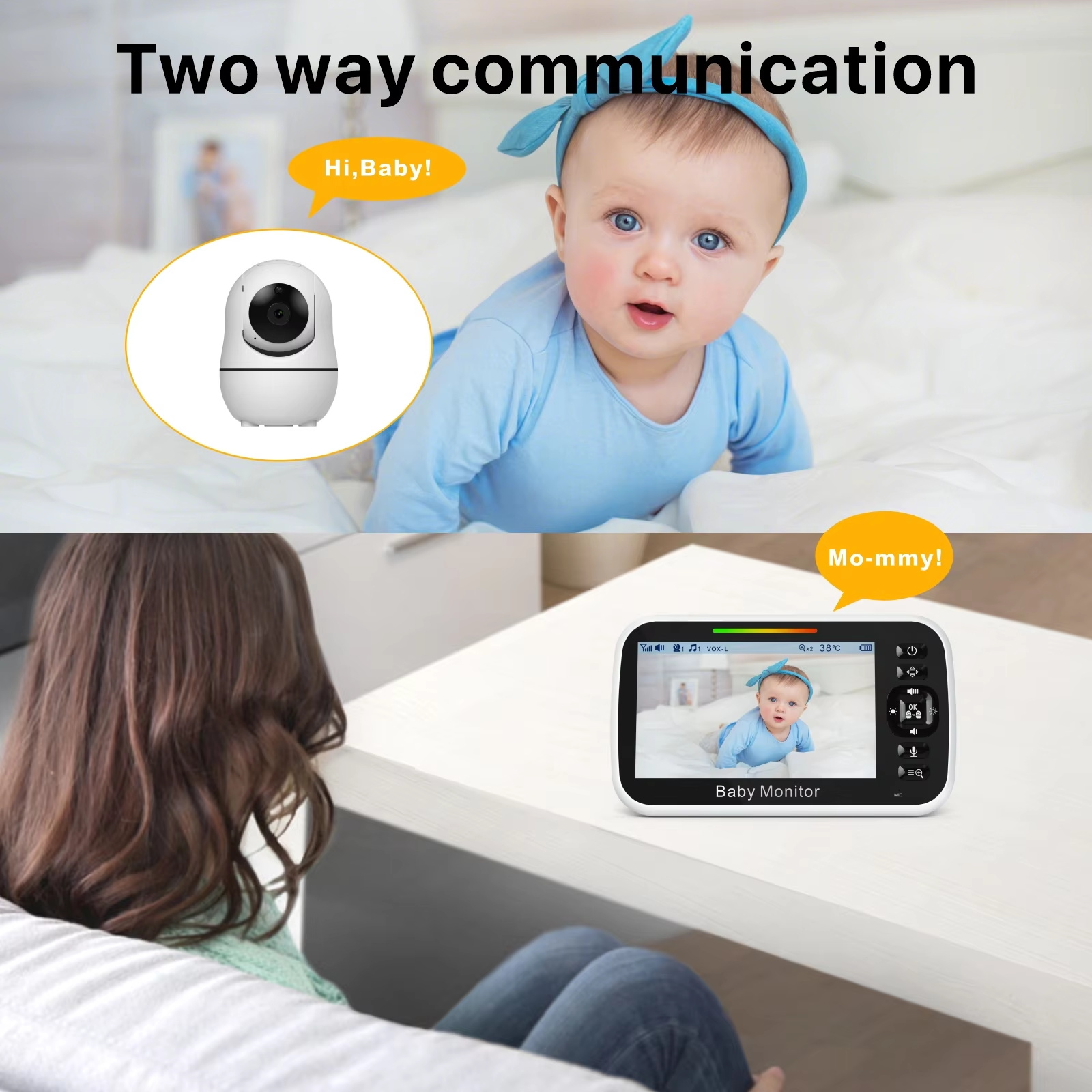 5,0-calowy monitor dla niemowl – Baby Monitor Sensor recenzja i cena